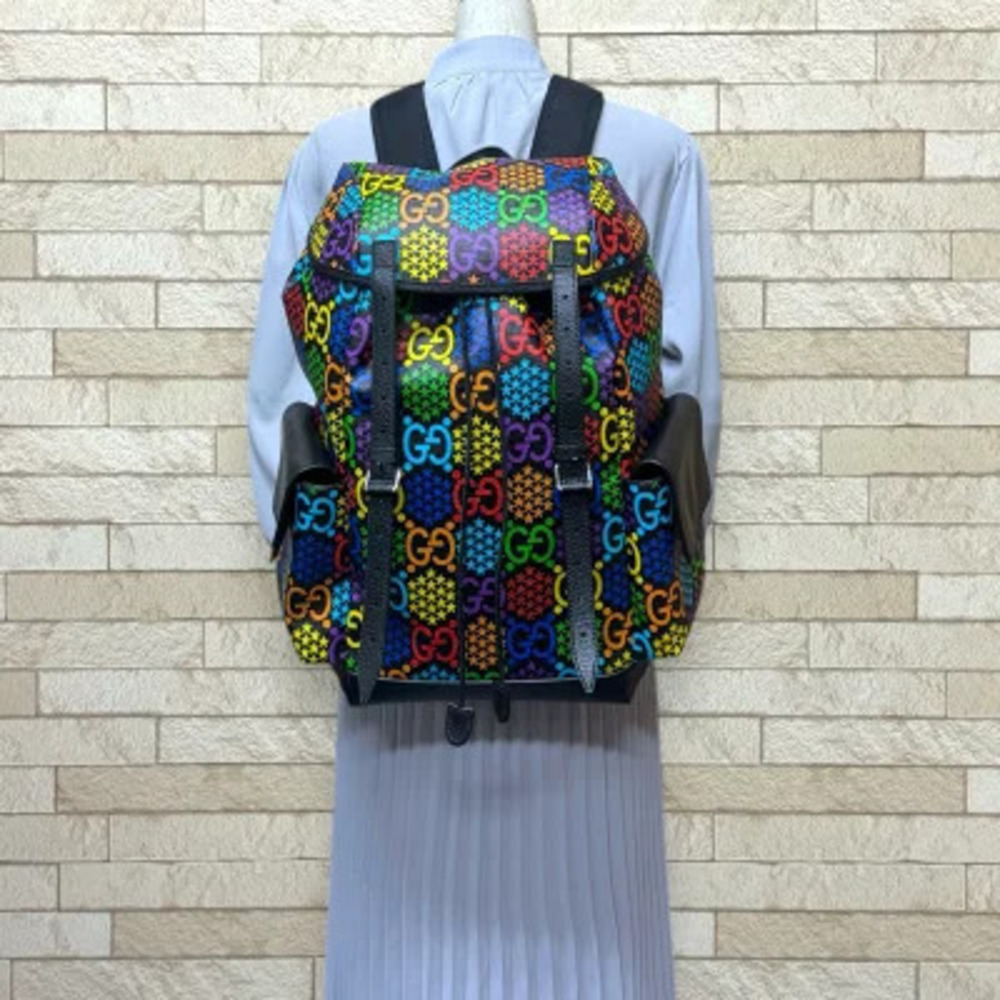Gucci GG Psychedelic Backpack Rucksack Daypack Daypack - Picture 2 of 8